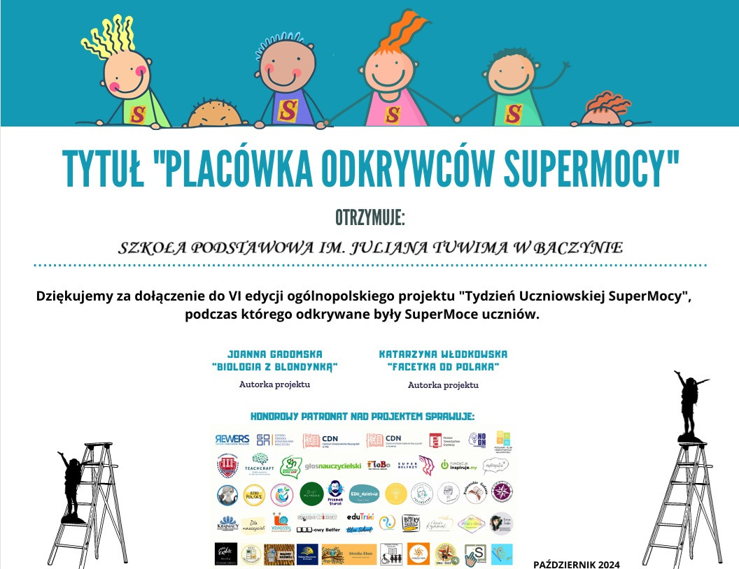 Podziękowanie - Tydzień Uczniowskiej Supermocy