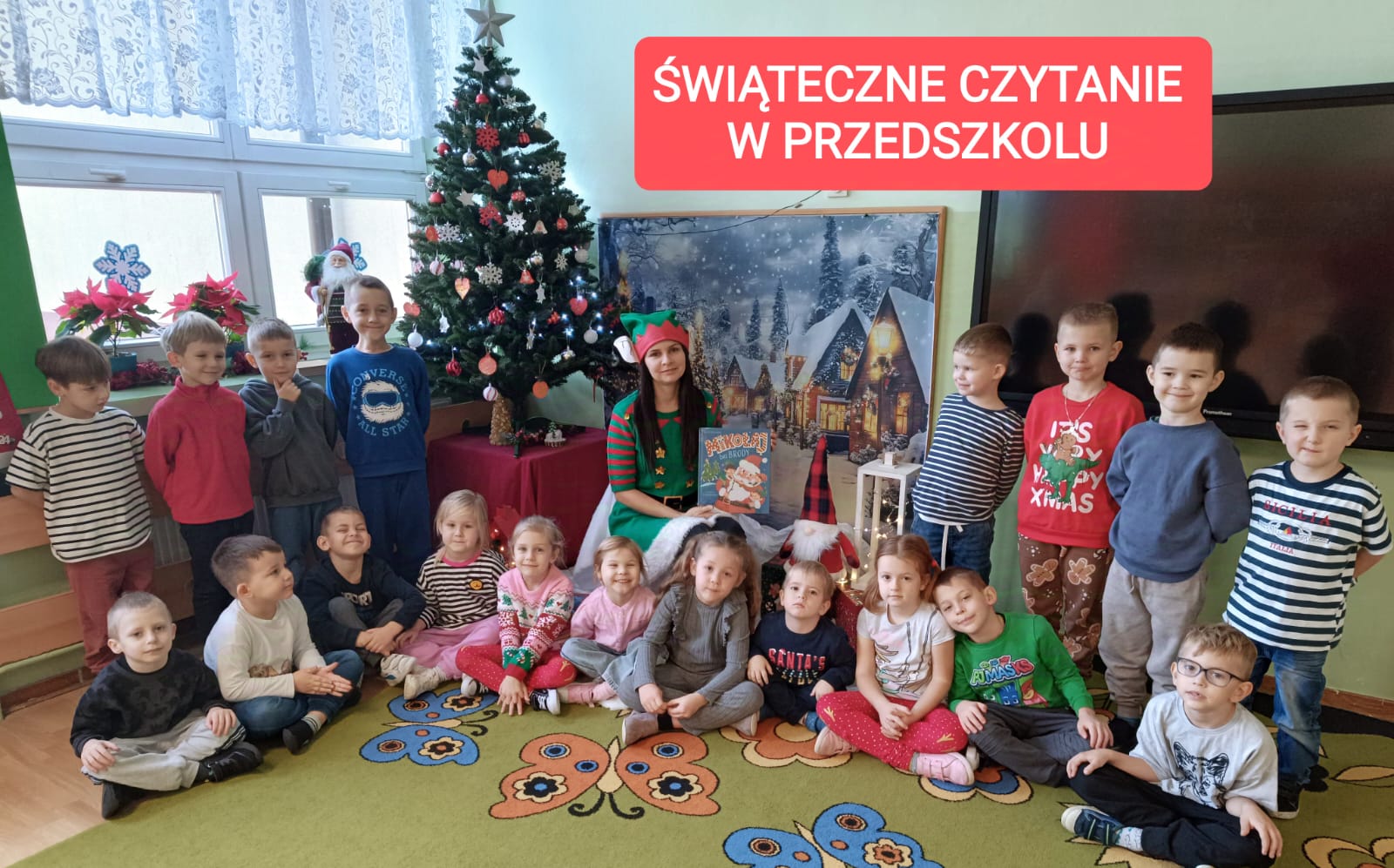 ŚWIATECZNE CZYTANIE W PRZEDSZKOLU