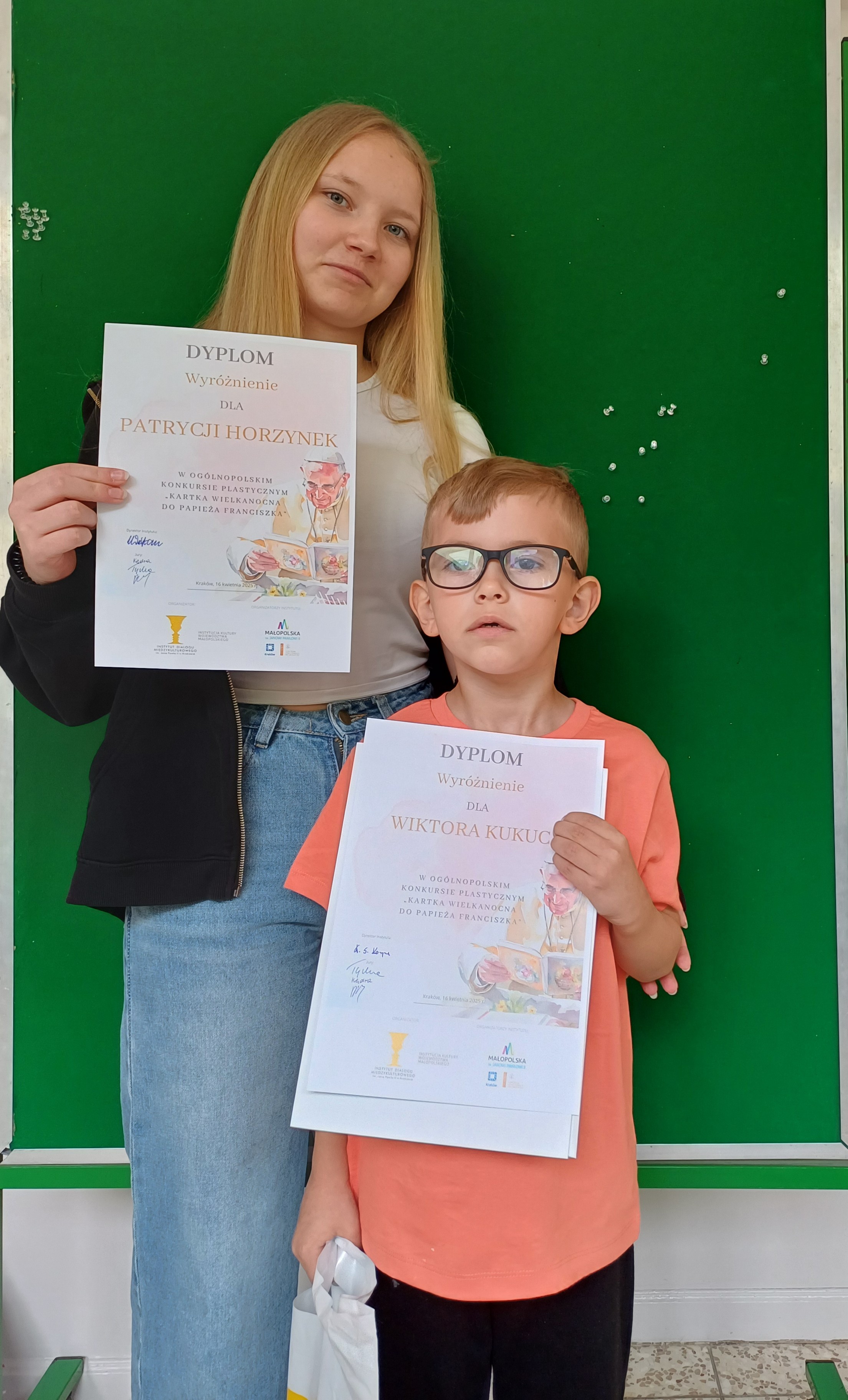 Wyniki Ogólnopolskiego Konkursu Plastycznego „Kartka Wielkanocna do Papieża Franciszka”