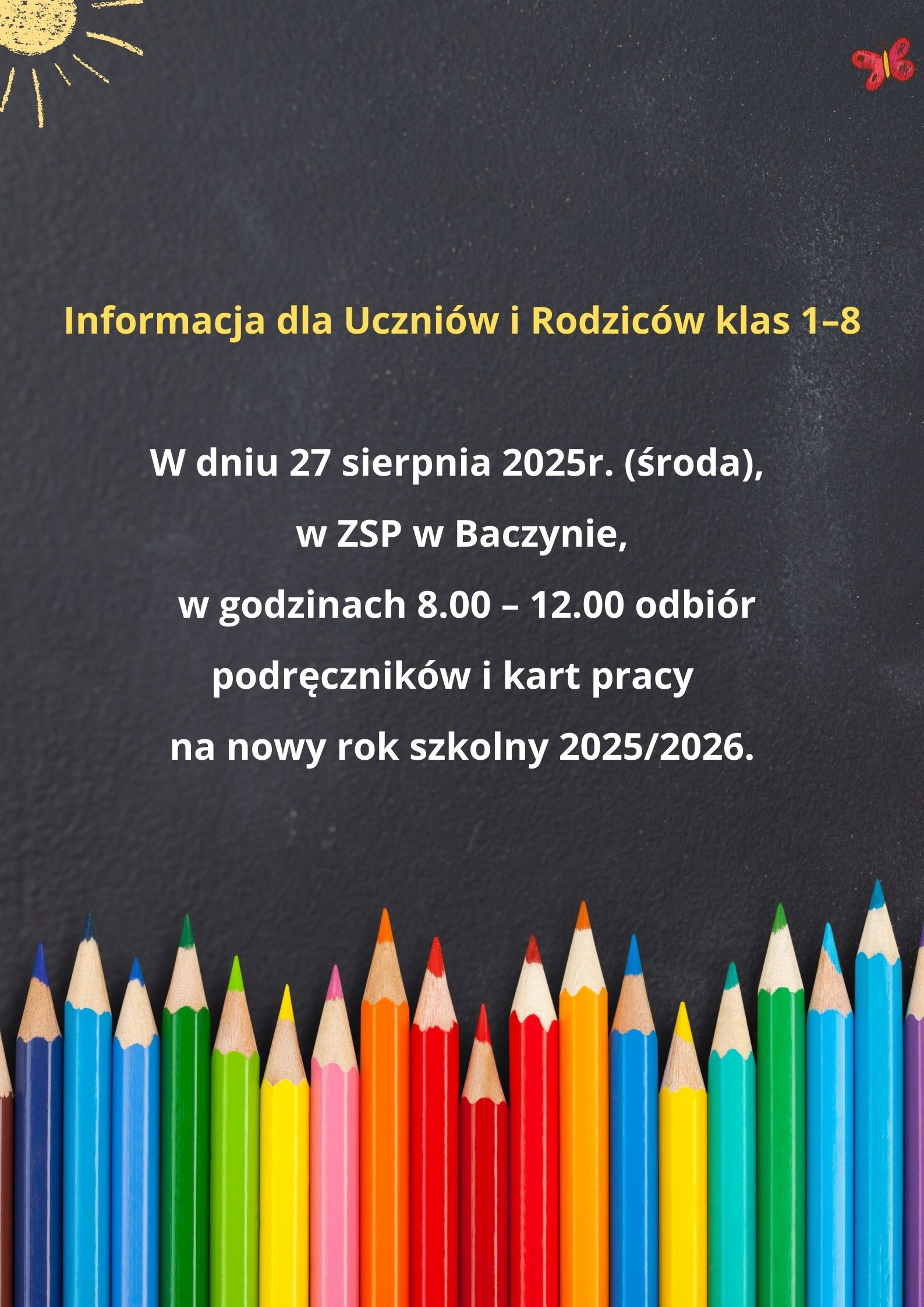 Informacja dla Uczniów i Rodziców klas 1–8