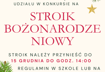 Szkolny Konkurs na Stroik Świąteczny