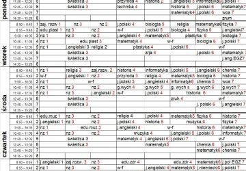 Aktualny Plan Lekcji :)