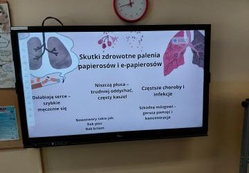 Profilaktyka palenia papierosów i e-papierosów oraz spożywania alkoholu.