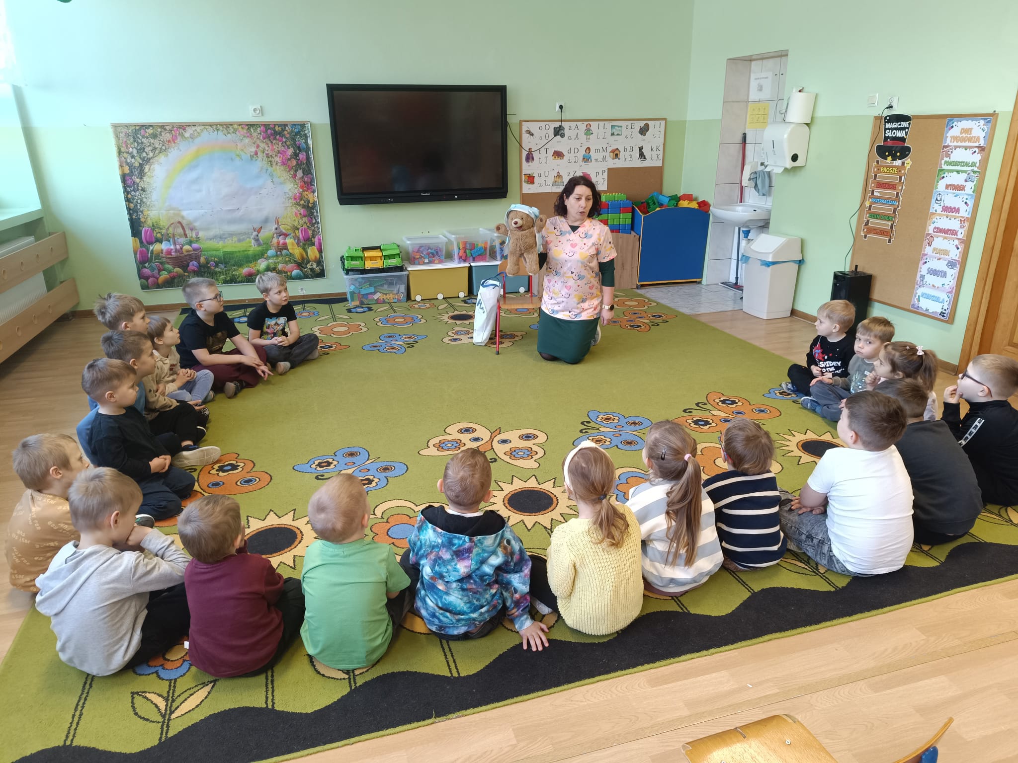 Spotkanie z pielęgniarką w przedszkolu