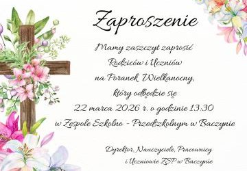 Zaproszenie na Poranek Wielkanocny