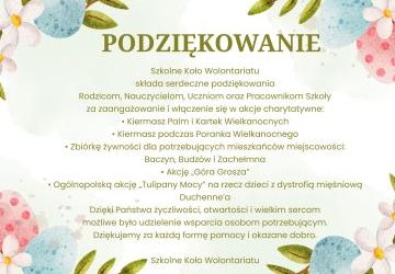 PODZIĘKOWANIE :)