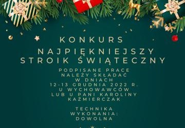 Przypominamy! :) KONKURS - Najpiękniejszy stroik bożonarodzeniowy