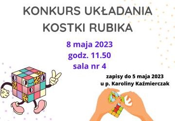 Konkurs układania kostki Rubika