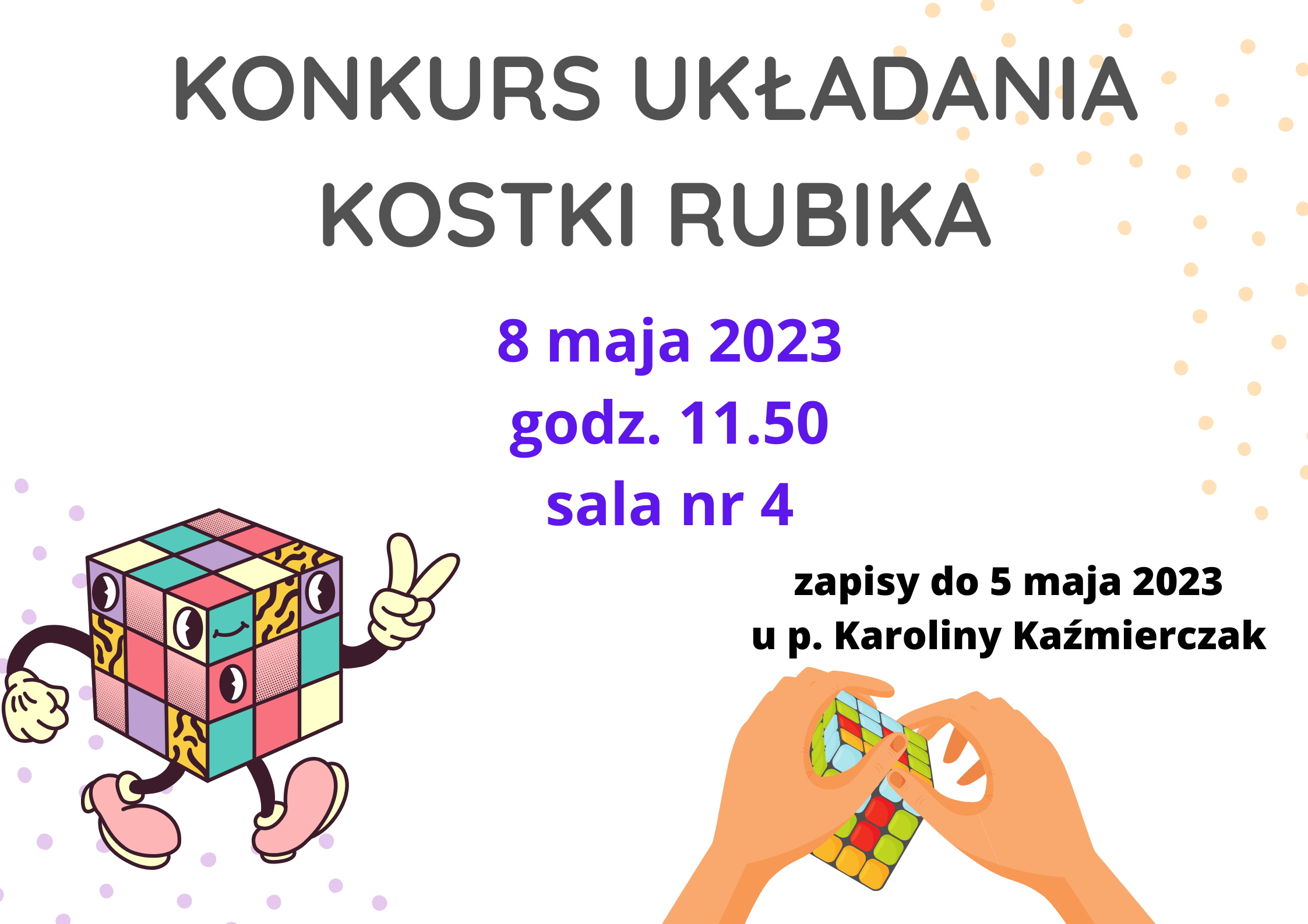 Konkurs układania kostki Rubika