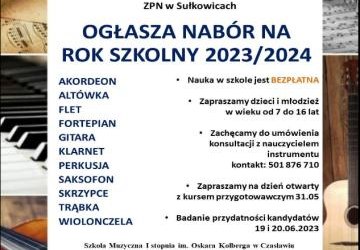 Nabór do Szkoły Muzycznej