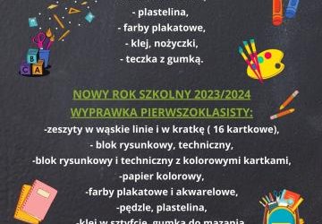 Wyprawka: dla Przedszkolaka- dyżur wakacyjny i Pierwszoklasisty